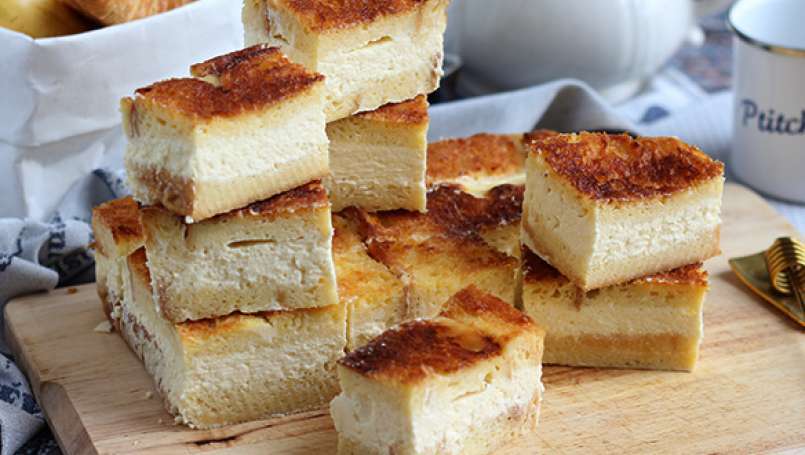 Cheesecake com rabanada francesa (French toast cheesecake)
