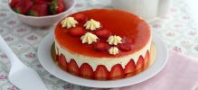 O bolo de morango dos franceses